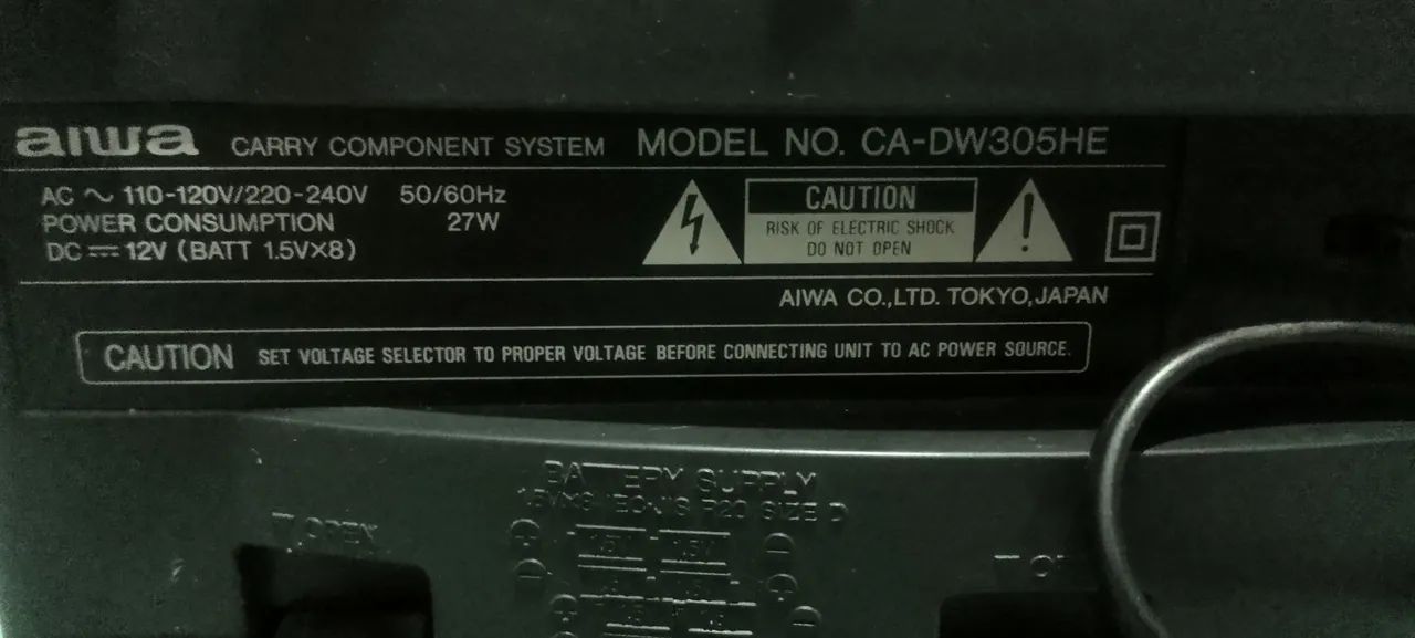 Mini System Aiwa anos 90 pegando CD e rádio am e fm - Foto 3