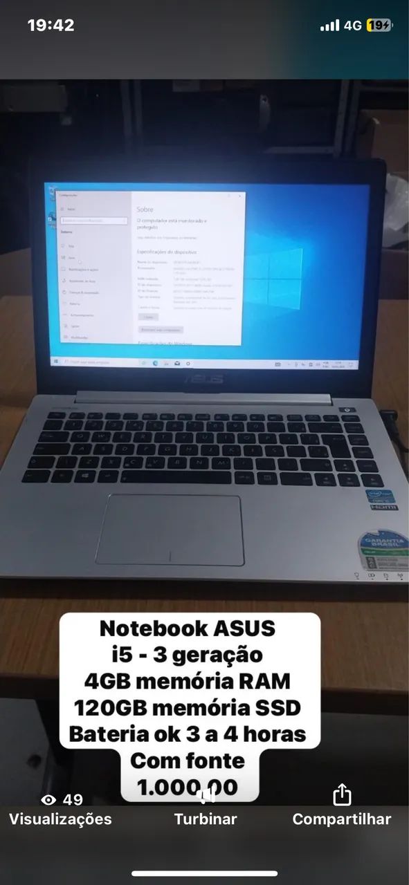 Notebooks em geral