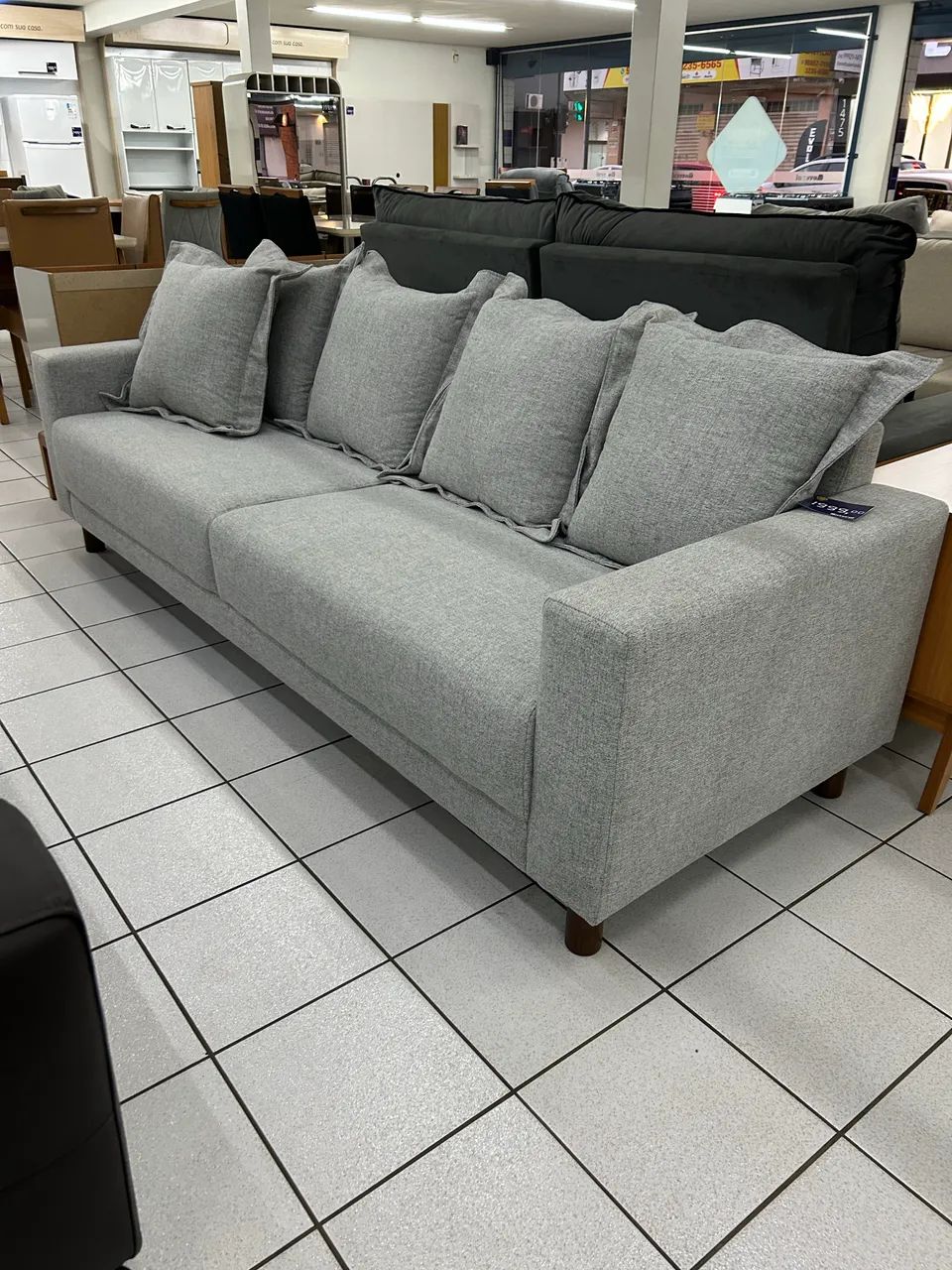 Sofá living em linho 2,40 premium - Foto 5