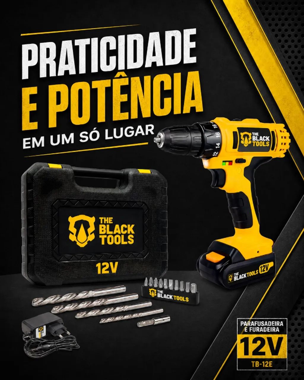 Parafusadeira e Furadeira TB-12E