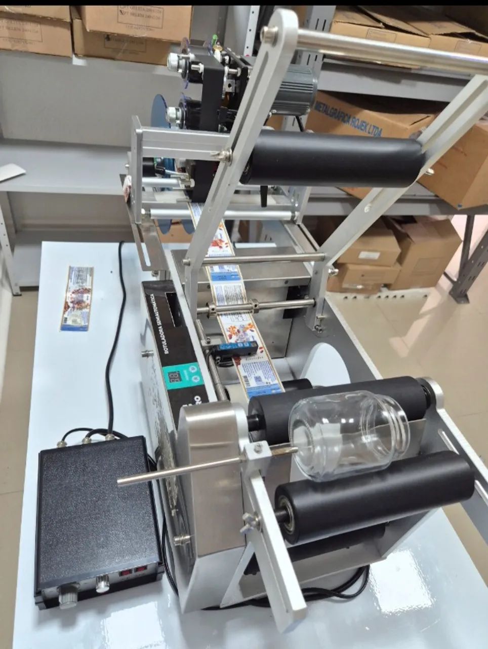 ROTULADORA SEMIAUTOMÁTICA COM DATADOR - Foto 2