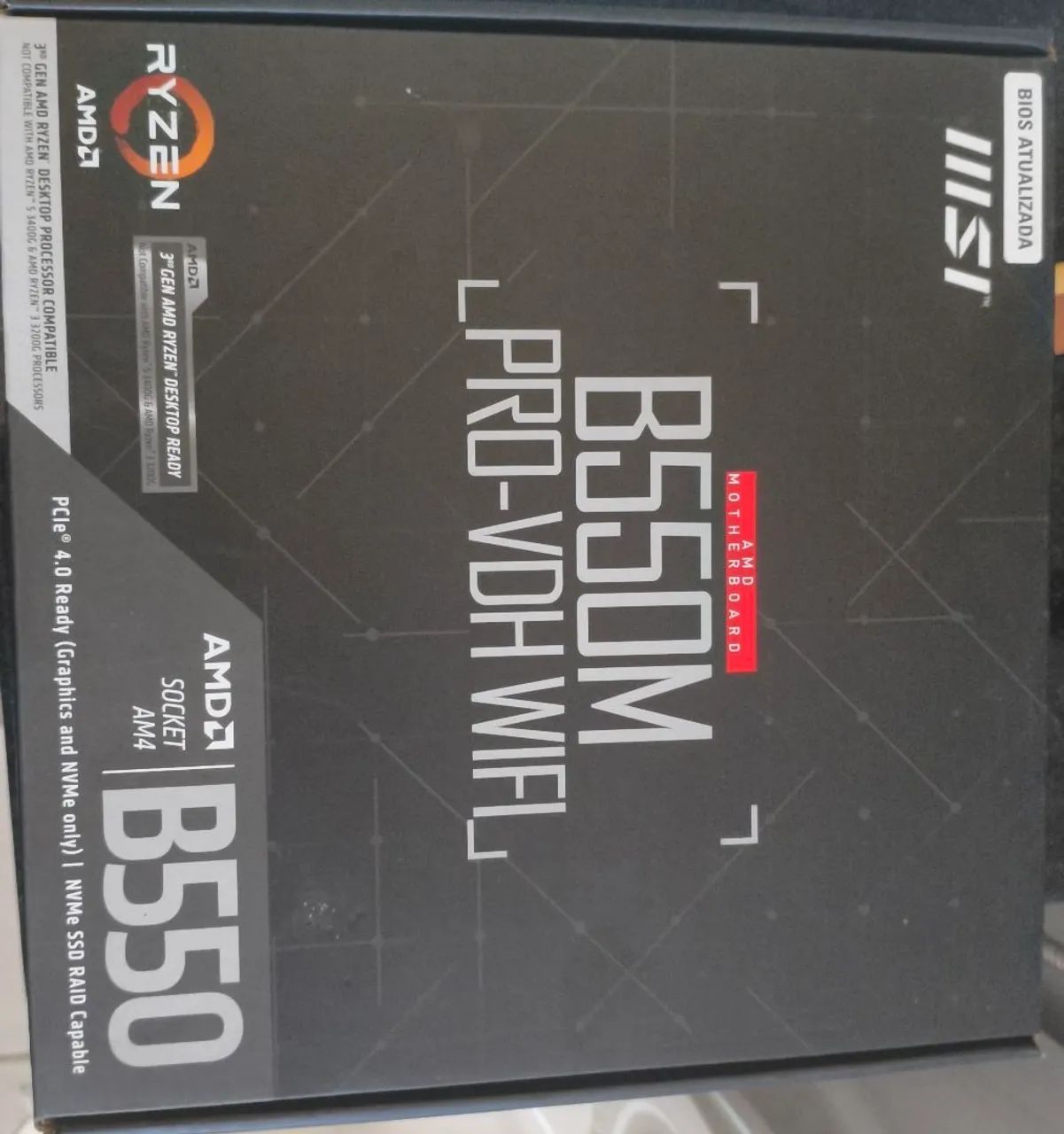 Placa Mãe MSI B550M PRO-VDH Wifi