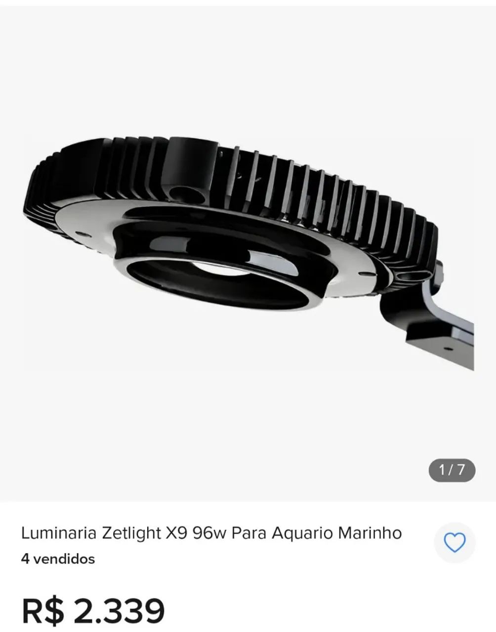 Luminária Zetlight x9 96w 