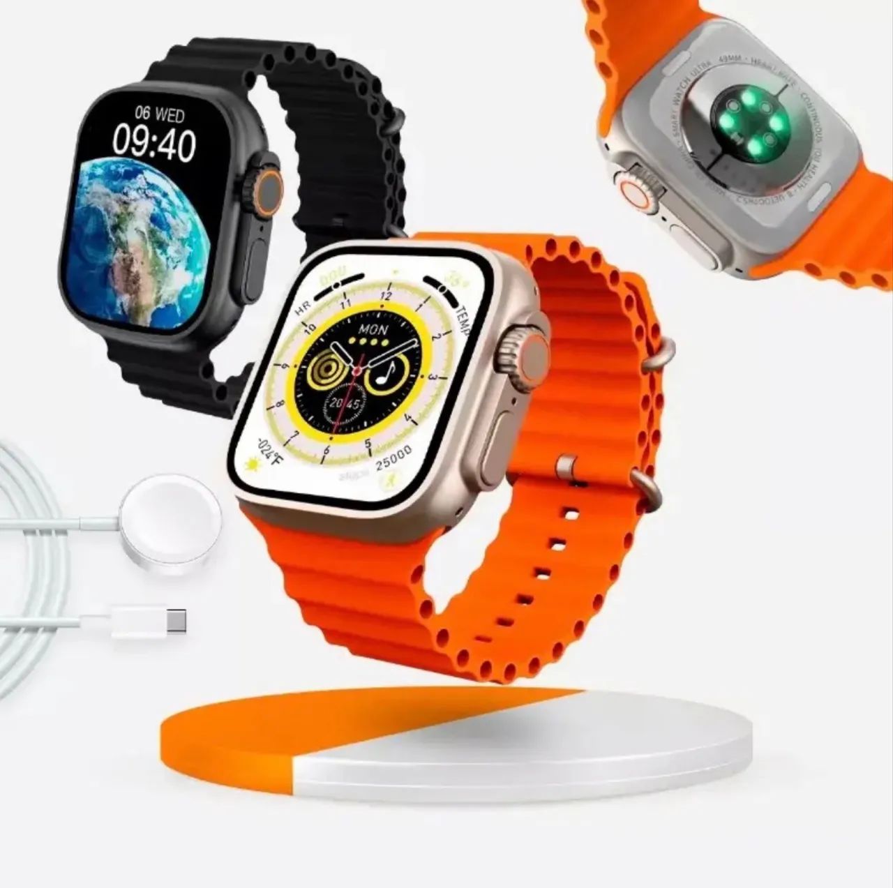 Relógio Smartwatch W69 Microwear Ultra Pro Series 9 Nfc - Foto 5