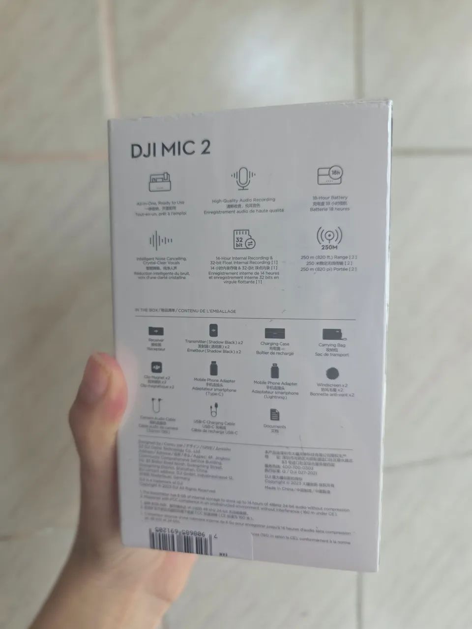 Microfone DJI Mic 2 (2 TX Microfone + 1 RX Receptor + 1 Case de carregamento) BR - DJI116 - Foto 2