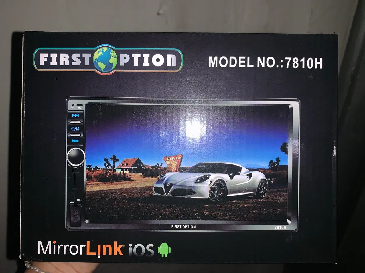 MULTIMIDIA 2DIN 7'' ESPELHAMENTO IOS ANDROID USB TOUCH BLUETOOTH