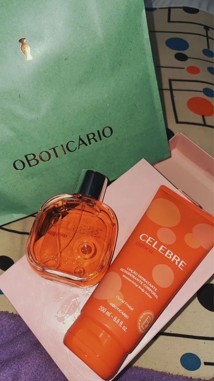 Kit oboticario perfume e creme celebre
