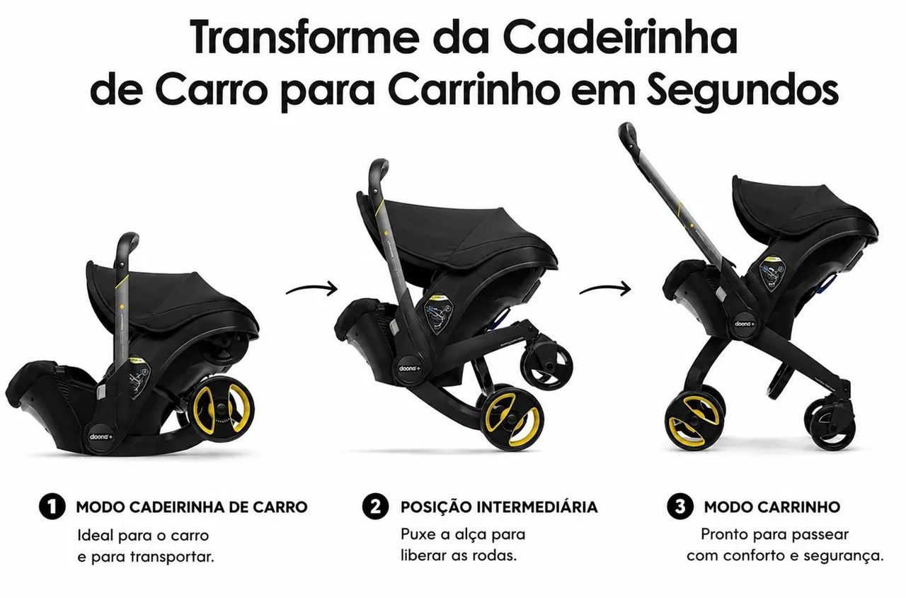 Doona+ Original EUA | Completa com Base LATCH e Acessórios  - Foto 4