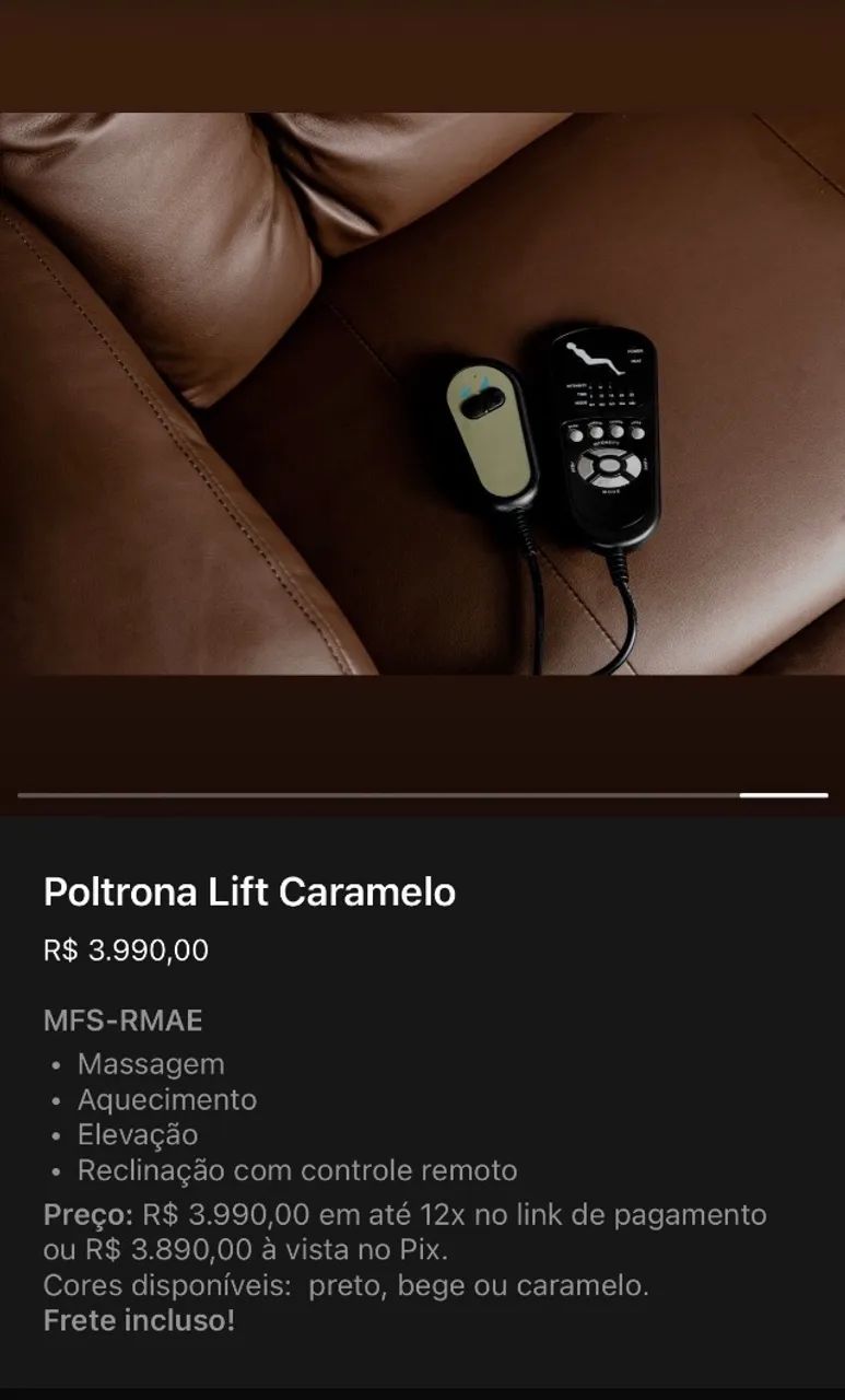 Poltrona reclinável com massagem - Foto 5