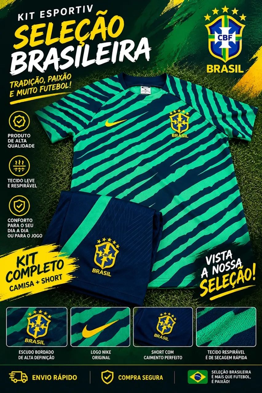 ? KIT ESPORTIVO SELEÇÃO BRASILEIRA ? 