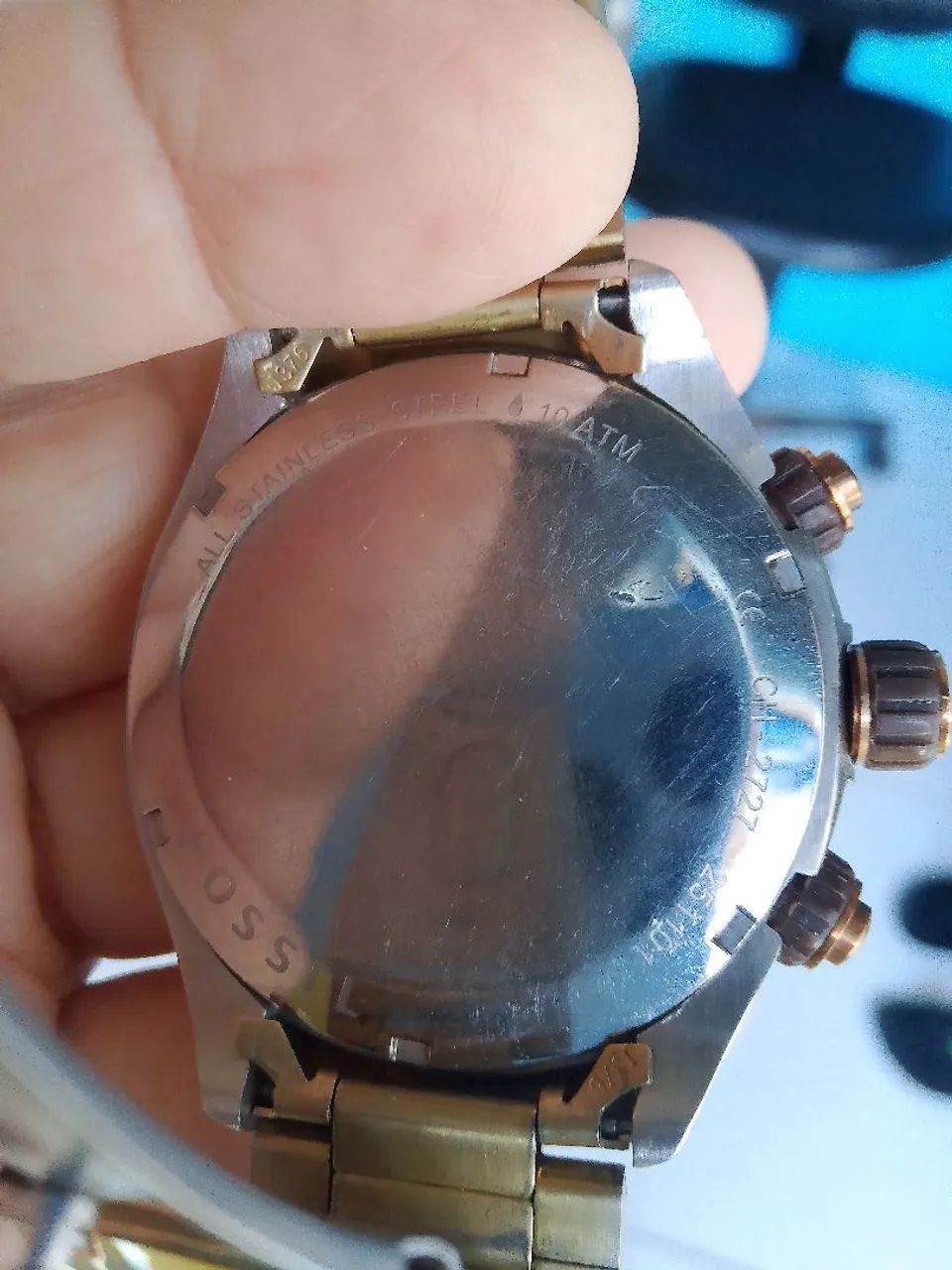 Relógio fóssil 3janelas valor 500 reais  - Foto 3
