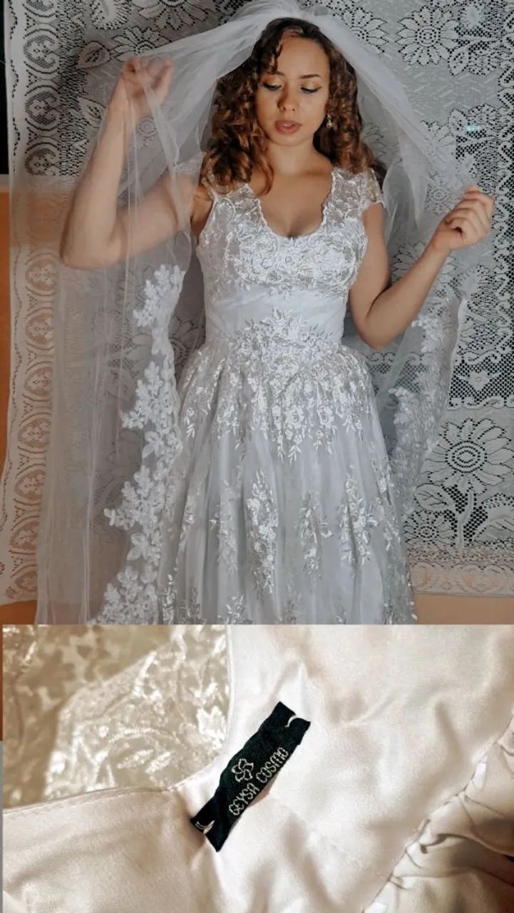 Vestido Sofisticado de Noiva Estilo Princesa  - Foto 3