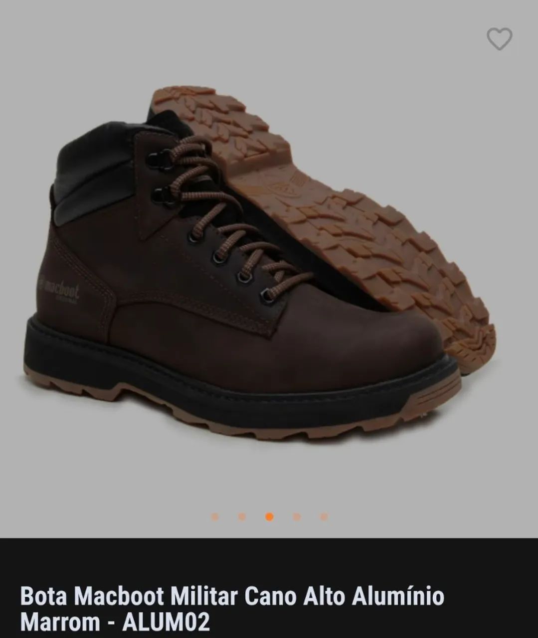 Bota Macboot Marrom N 40 - Foto 4