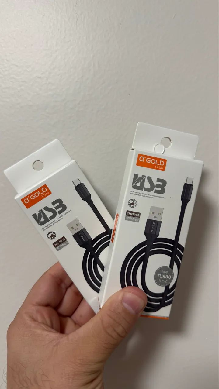 Excelente Cabo GOLD  2 Metros , USB / C e USB / Lightning  - Foto 2