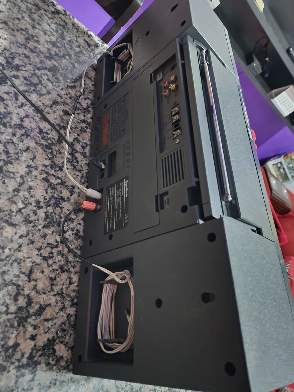 Micro System Boombox Gradiente CS-5 Duble Cassette ( Desapego) - Foto 4