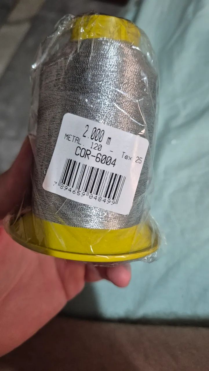 linhas prata para bordado - Foto 4