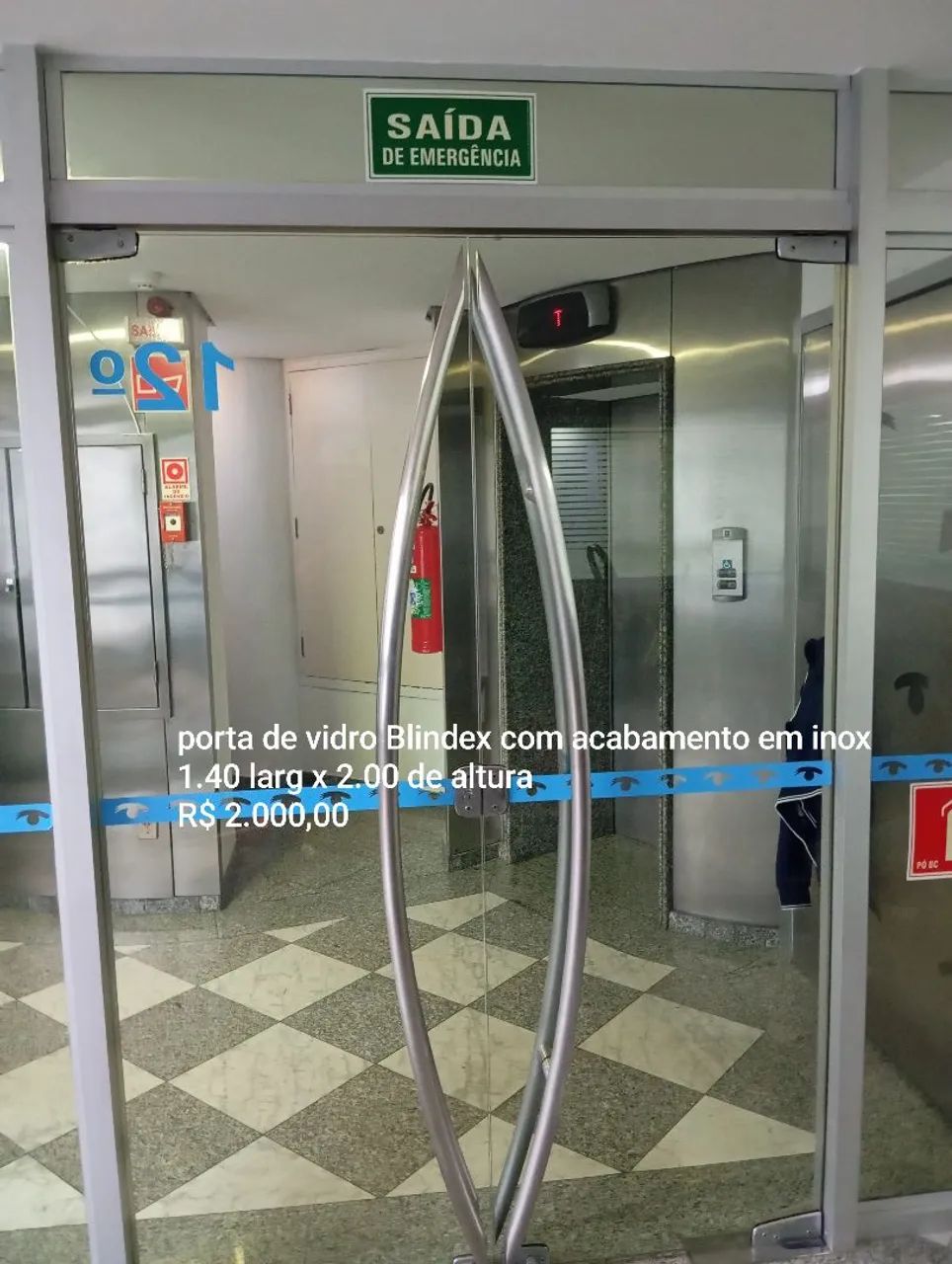 Porta Blindex 2 folhas - Foto 2
