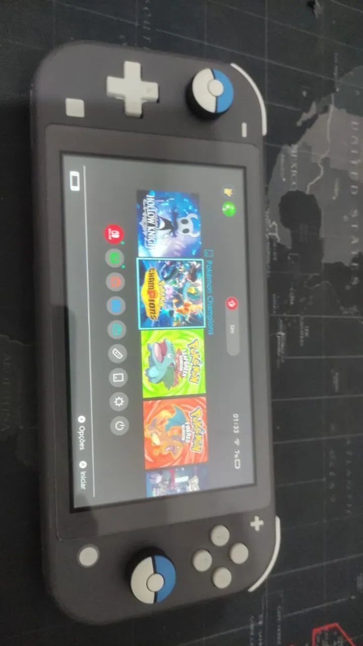 Nintendo Switch Lite Cinza Com Caixa + Case de Transporte - Foto 3