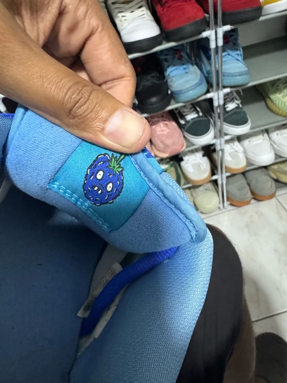  Tênis Nike SB Dunk Low Pro Blue Raspberry  - Foto 5