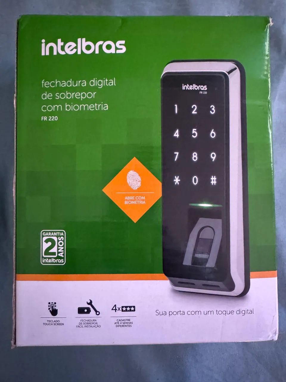Fechadura eletrônica com biometria intelbras  - Foto 2