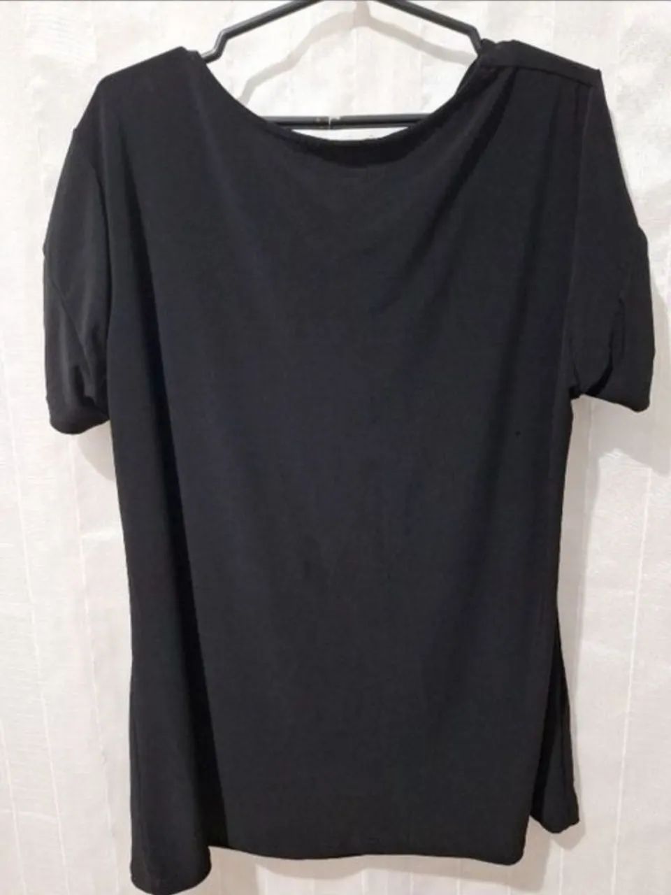 Camisa feminina preta  - Foto 3