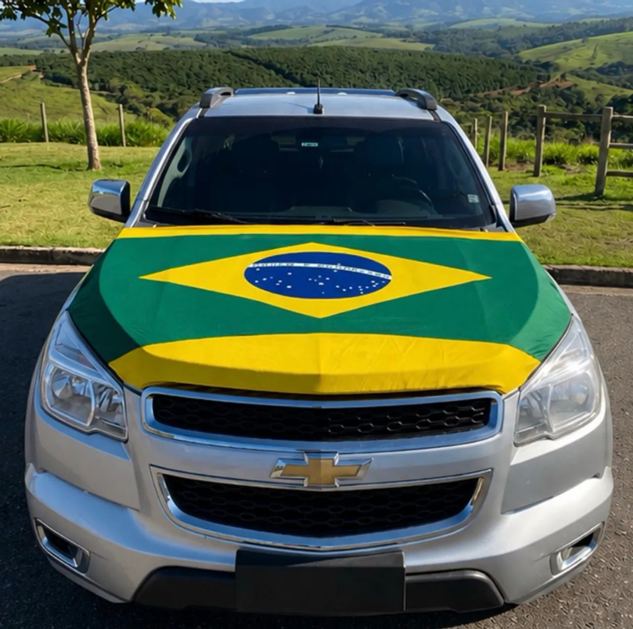 Bandeira do Brasil capô 