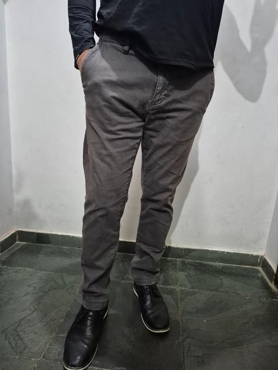 Calça Masculina Zara Tamanho: 38 - Foto 5