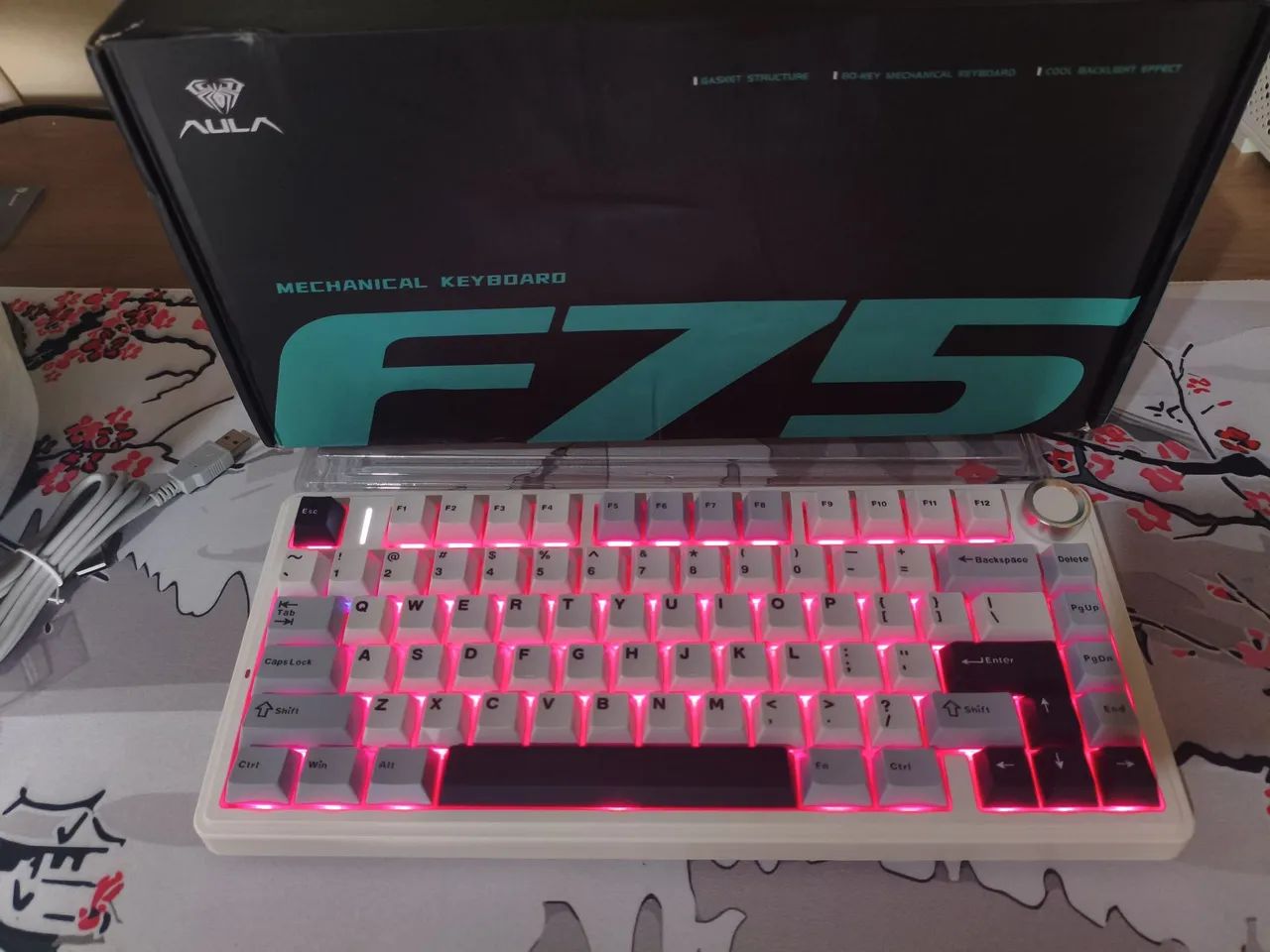 Teclado Mecânico Aula F75 - Novo - Foto 2