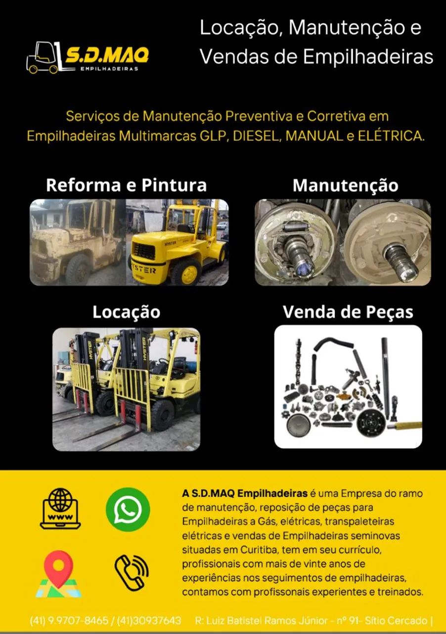 Locação de empilhadeiras