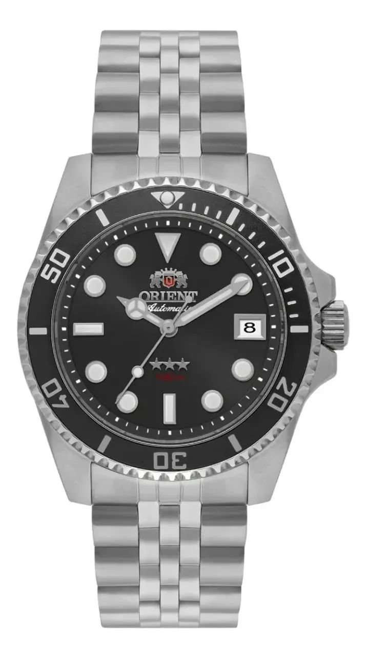 Relógio de Pulso Masculino Orient 3 Stars Submariner 39 Preto