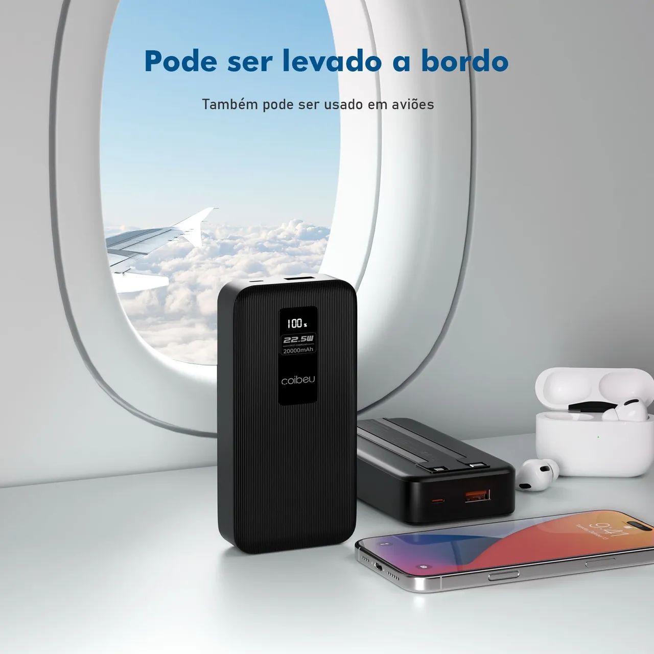 Powerbank 20mil MAh IPhone e Android NOVO - Foto 3