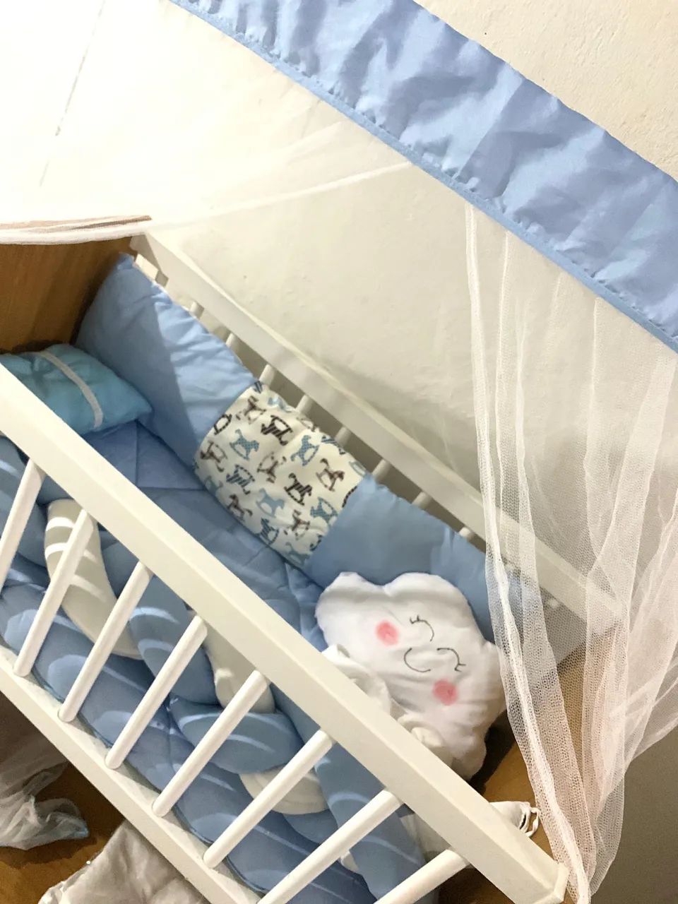 Mini berço + kit + ninho para menino.  - Foto 3