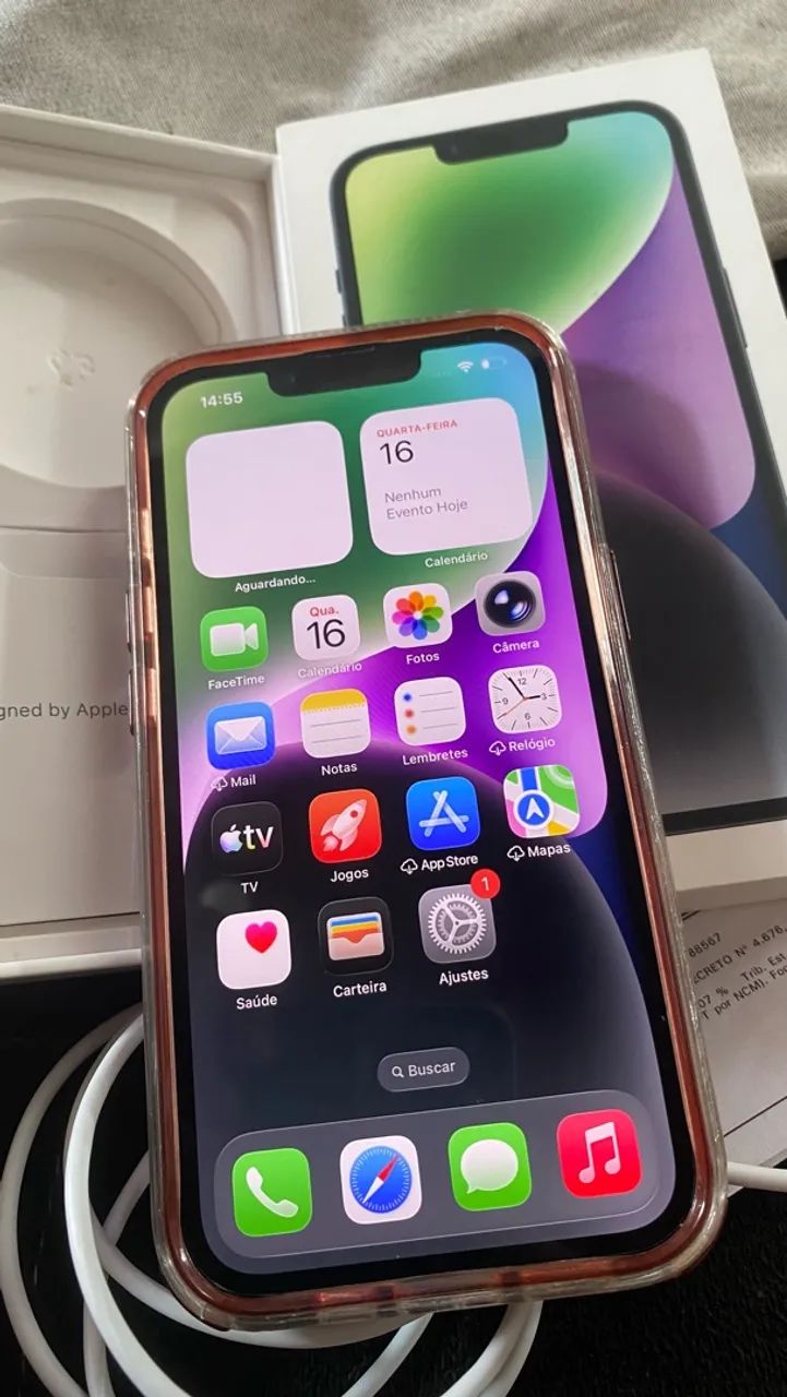 Iphone14 128gb caixa e nota fiscal  - Foto 2