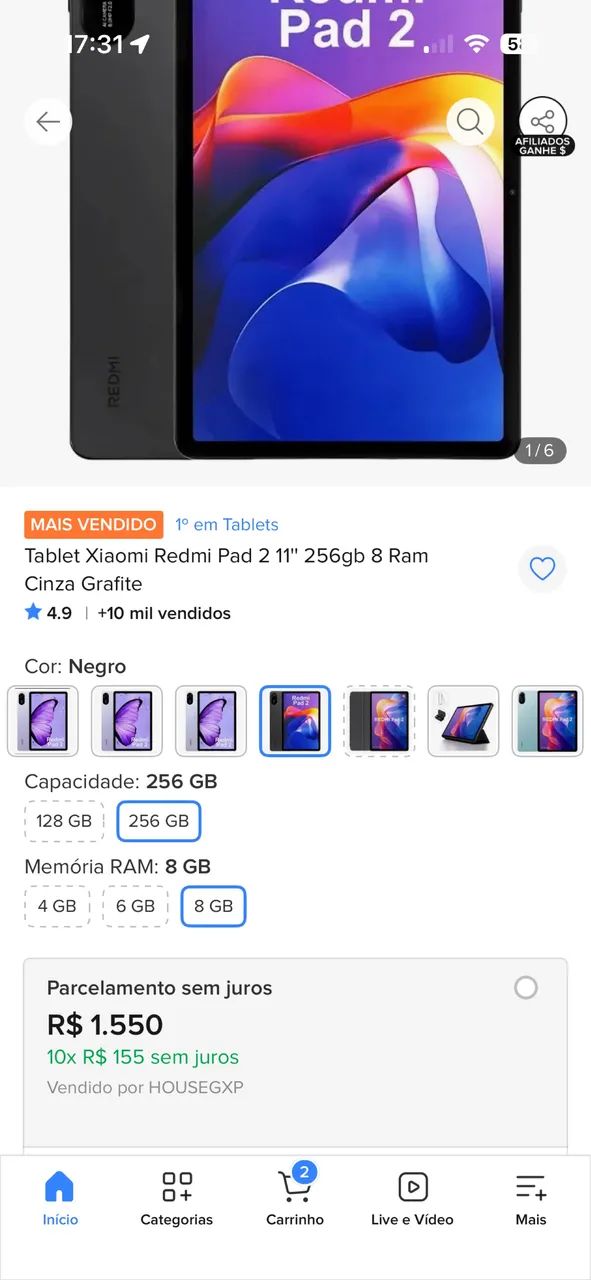 Tablet Pad 2 + Caneta smart pen  - Foto 3
