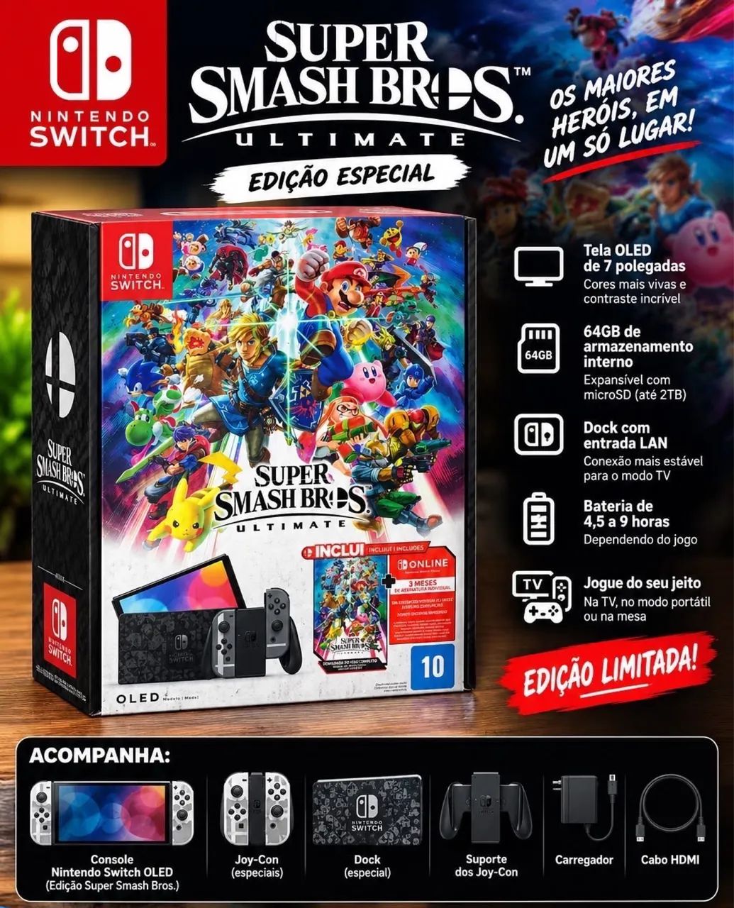 Nintendo Switch Super Smash Bros - Foto 2
