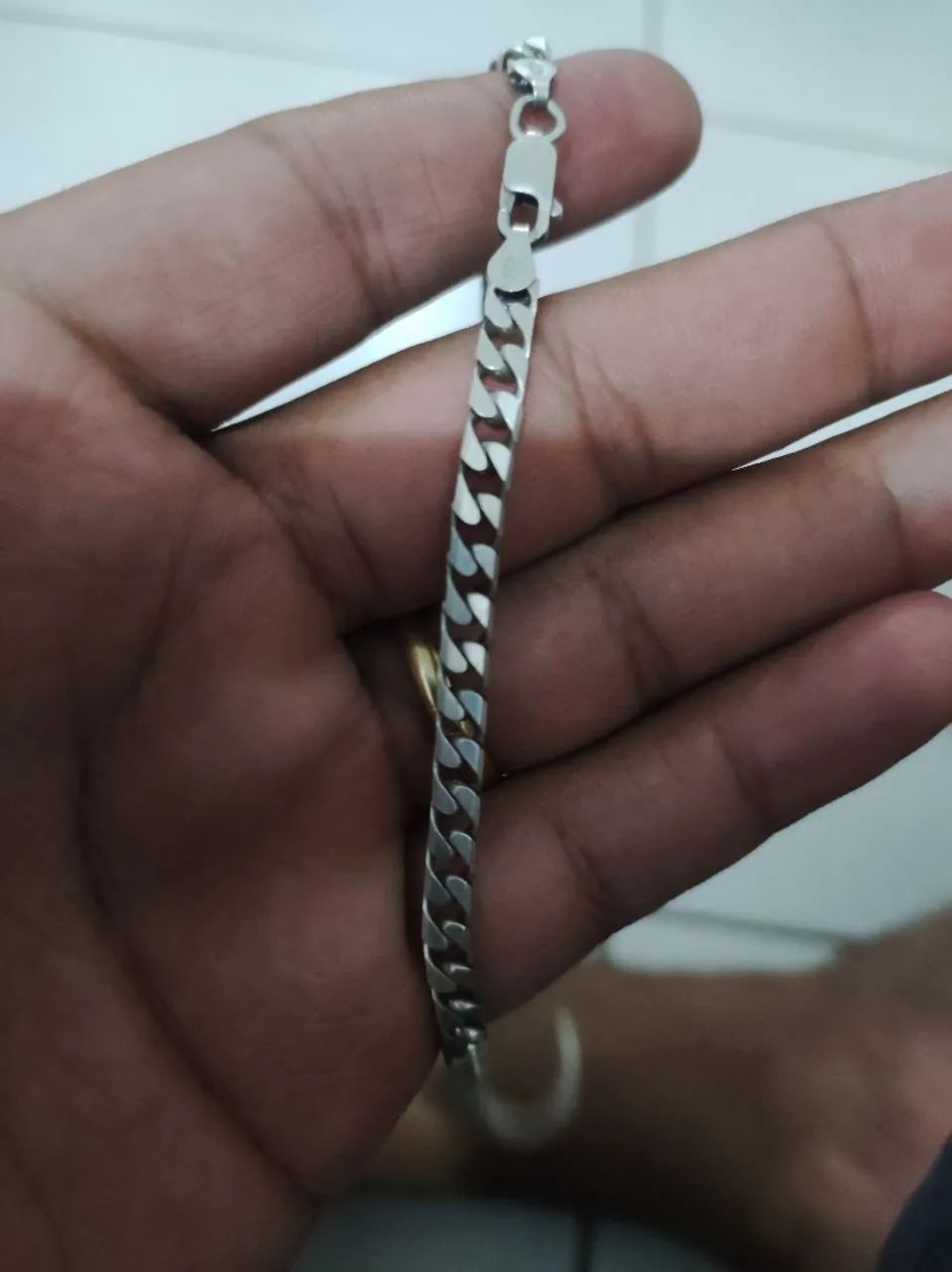 Corrente de Prata Legítima - 60 cm  e 3mm