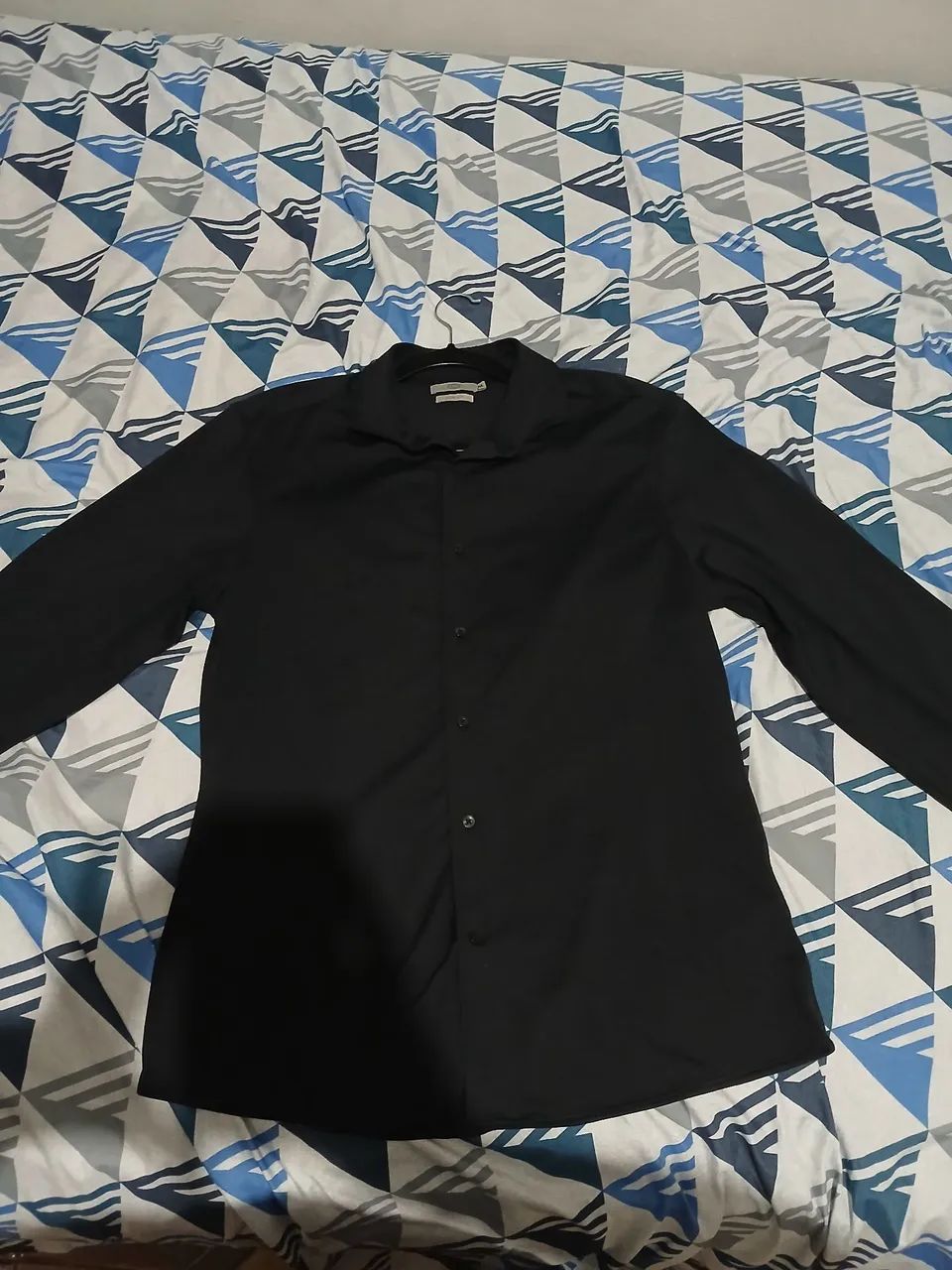 Camisa preta masculina - Foto 4