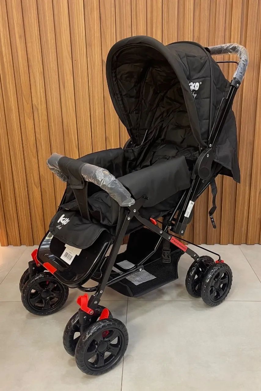 CARRINHO DE BEBÊ MASCULINO NA COR PRETA E CINZA ? - Foto 3