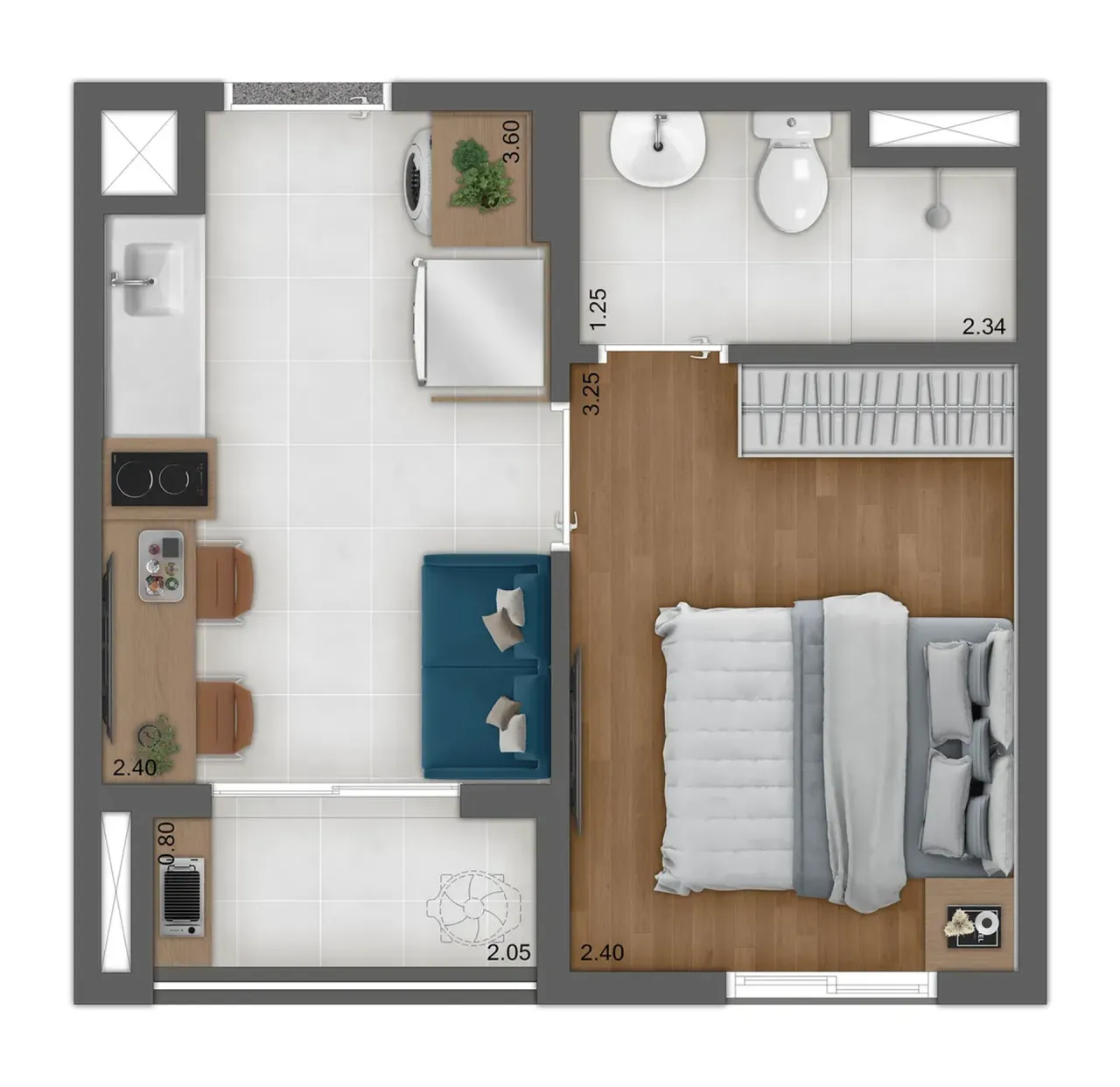PLANTA 24m²