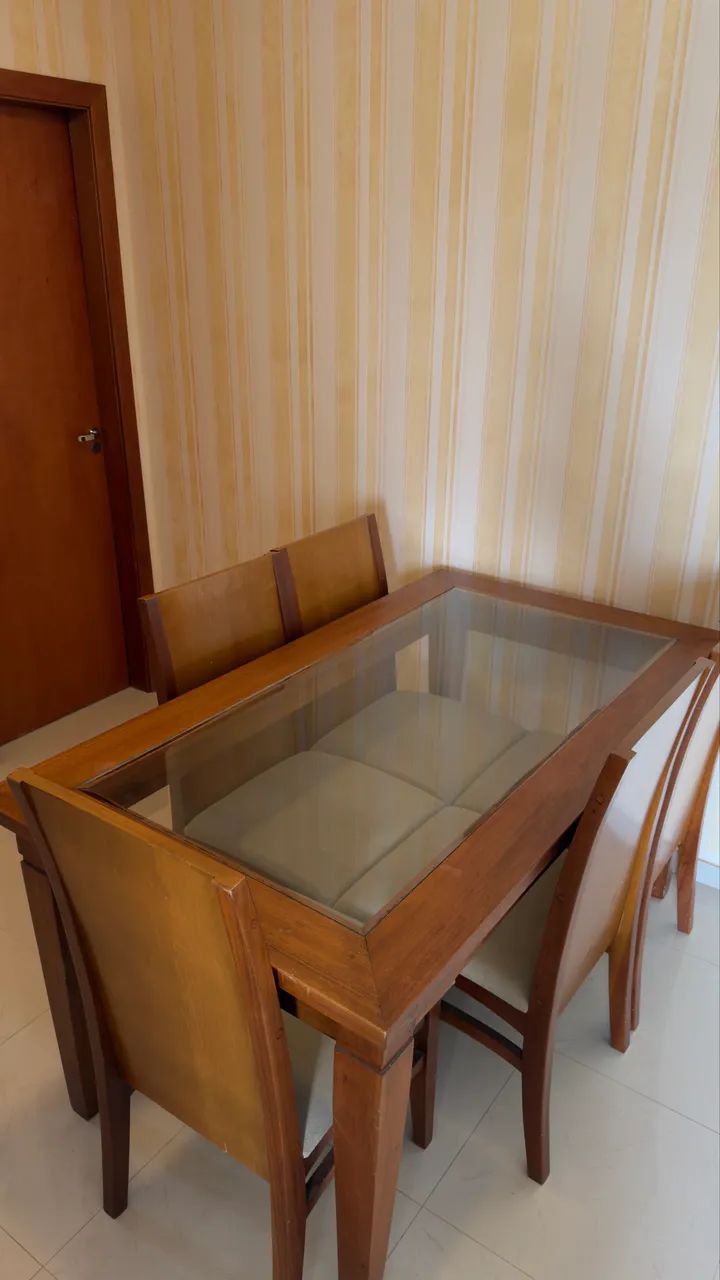Jogo de mesa de jantar 6 cadeiras  - Foto 3