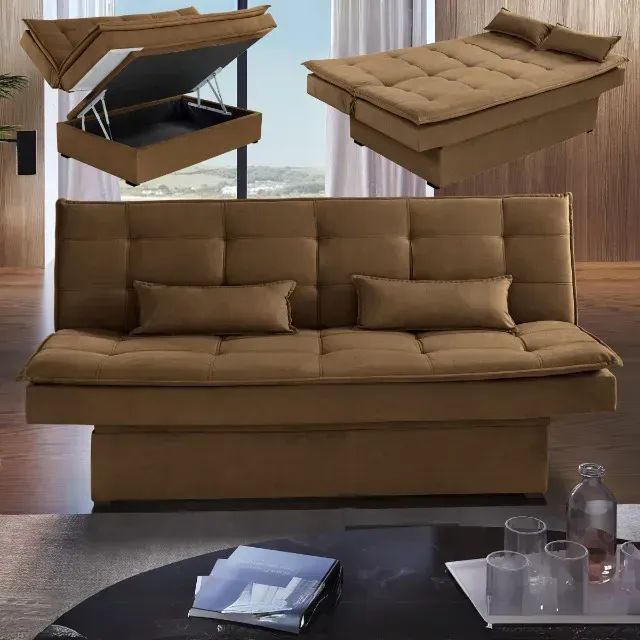 Sofá Cama Baú Búzios  1,80m  Produto Novo!  Pronta Entrega! - Foto 4