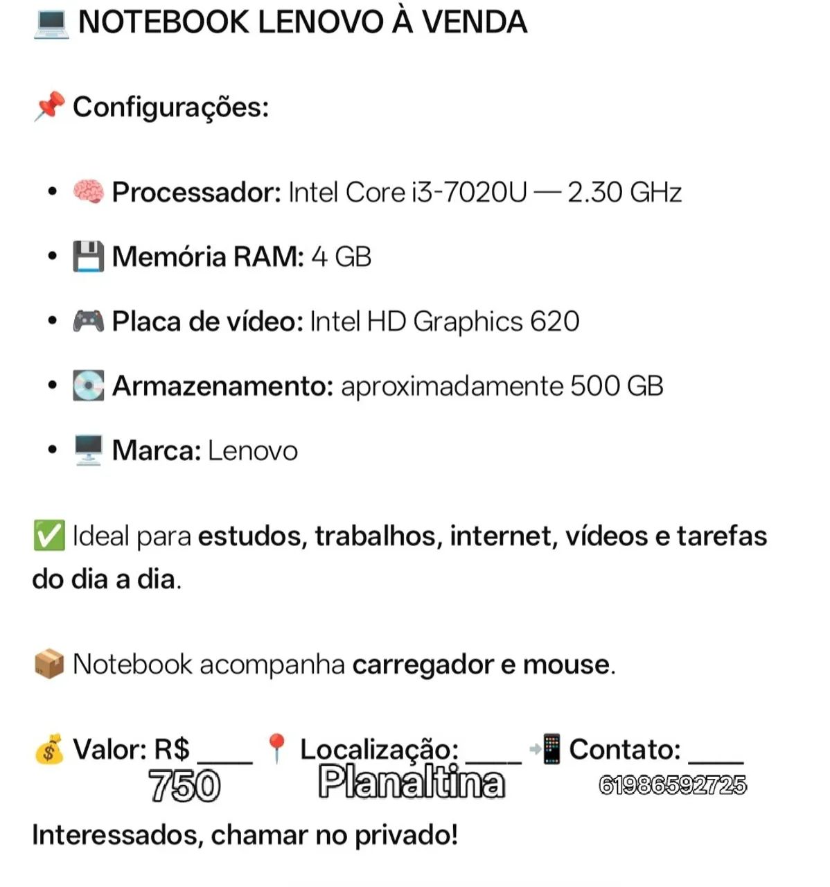 Vendo notebook da Lenovo PROMOÇÃO  - Foto 2