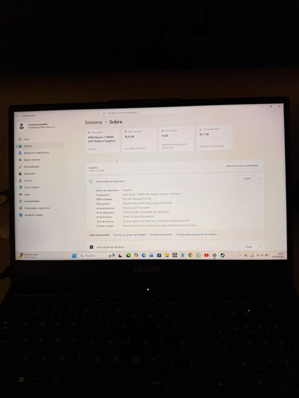 Lenovo legion 5  - Foto 3