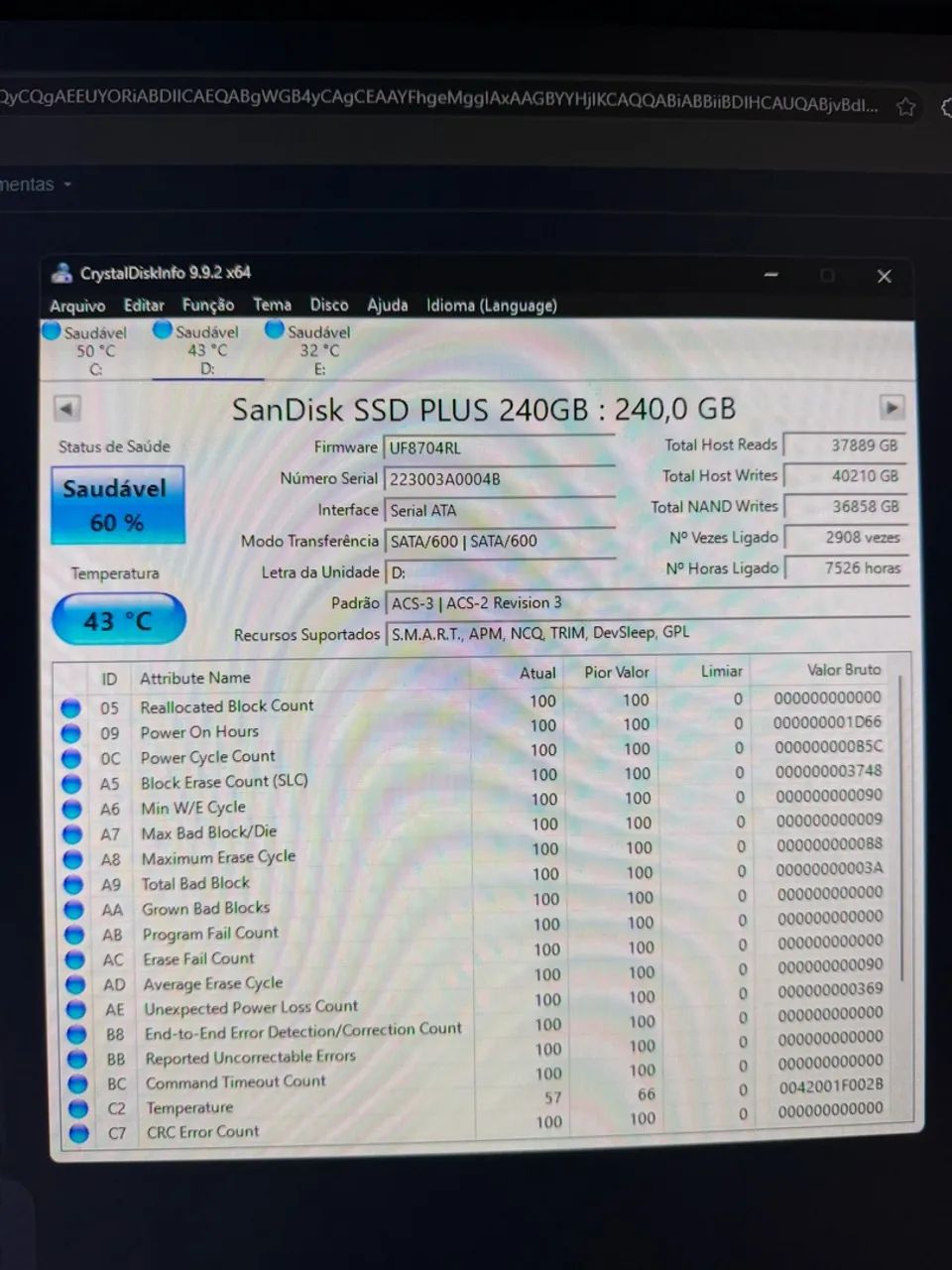 Ssd Sandisk 240Gb - Foto 3