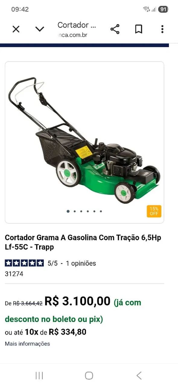 Cortador de grama Trapp 6.5HP gasolina - Foto 6