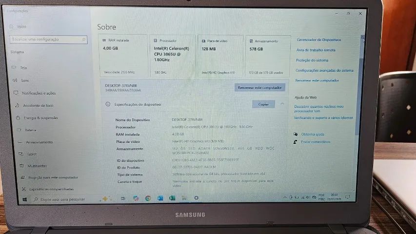 Notebook Samsung Essentials E20 - Foto 3