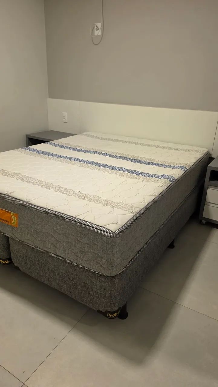Cama Queen (colchão e box) 