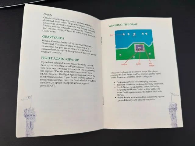Manual Rampart Nintendo Original - Foto 2