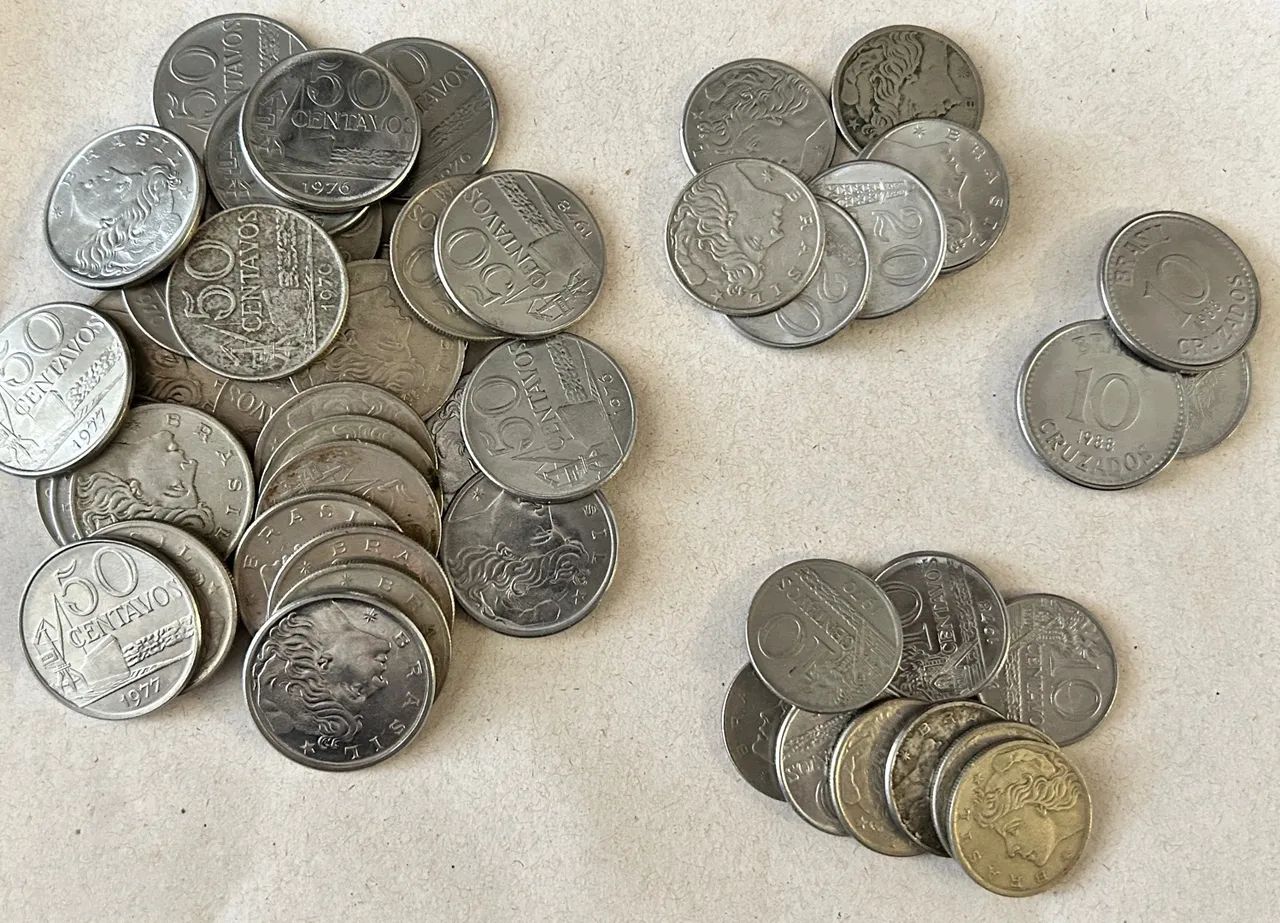 Moedas brasileiras diversas 