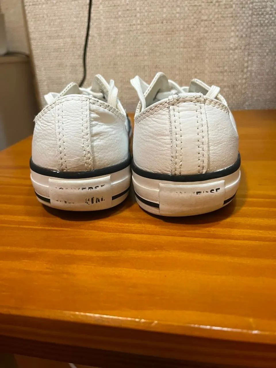 tênis all star couro branco - modelo chuck taylor - Foto 3
